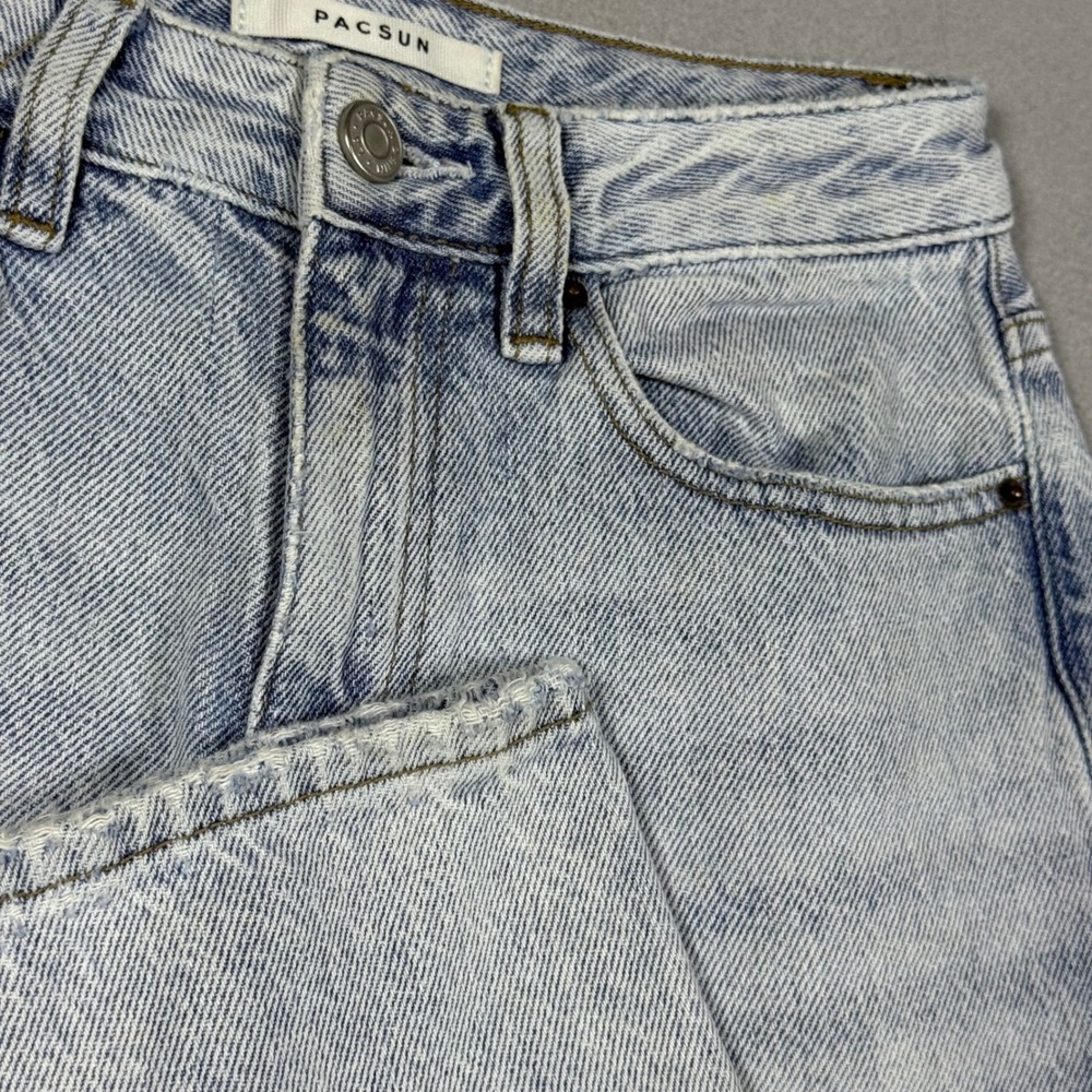 PacSun 90s Boyfriend High Waisted Straight Leg Light Wash Blue Jeans Womens 24